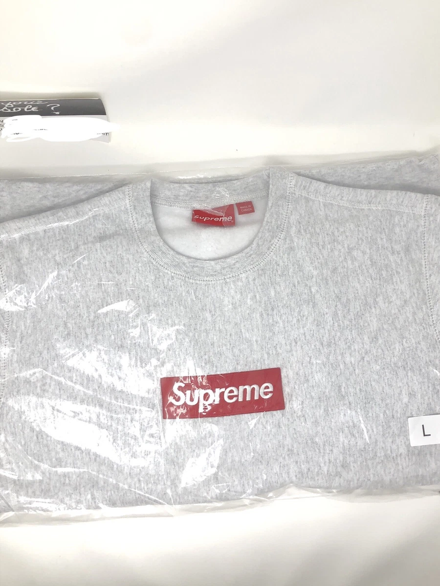 Supreme 18aw BoxLogo Crewneck Ash Grey S