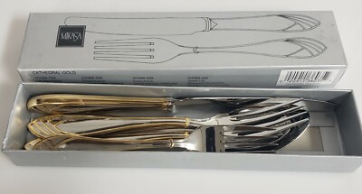 Mikasa Cathedral Gold Stainless Flatware Silverware Your Choice New