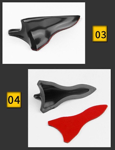10pcs Universal Car Shark Fin Diffuser Vortex Generator Wing Roof Spoiler Bumper - Picture 3 of 10