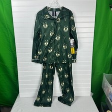 NBA Milwaukee Bucks Sleep Pajama Set Boys M 10 Green Graphic Print Sleepwear
