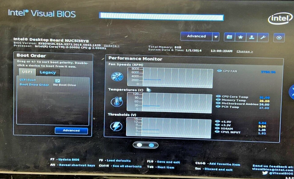 Intel NUC NUC5i3RYH - Intel i3-5005U - 8GB RAM - 256GB SSD - WIN10 (OFFERS OK) - Image 2 of 4