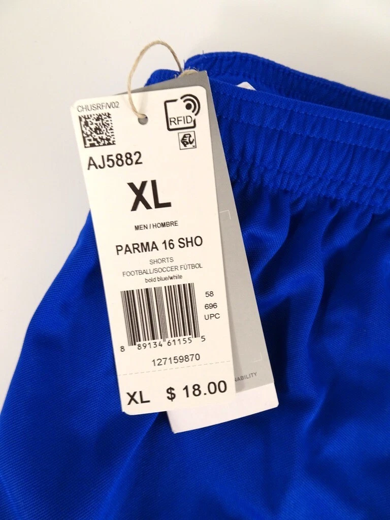 Bold Blue Adidas Parma 16 Soccer Shorts AJ5882 Size Men s XL New
