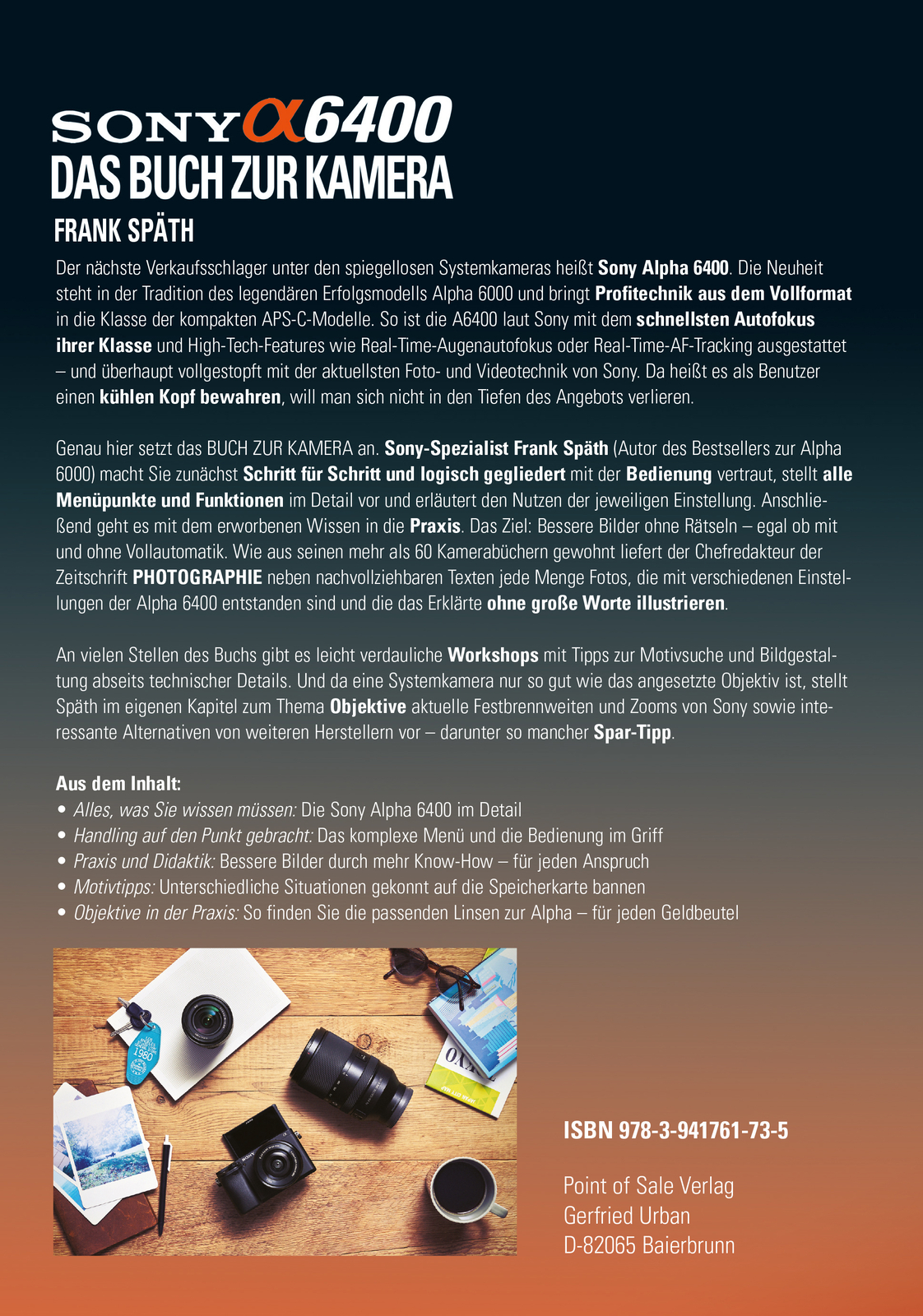 Thumbnail - Frank Späth / Sony Alpha 6400 Das Buch Zur Kamera