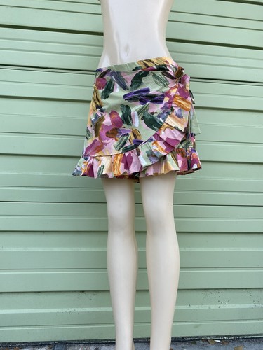 ZARA Skort Printed Ruffle Shorts Size S #1948 - Picture 11 of 12