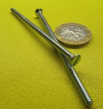 Flat Head Zinc Steel Slotted Machine Screw 6-32 x 3.00" Length 100 Pcs