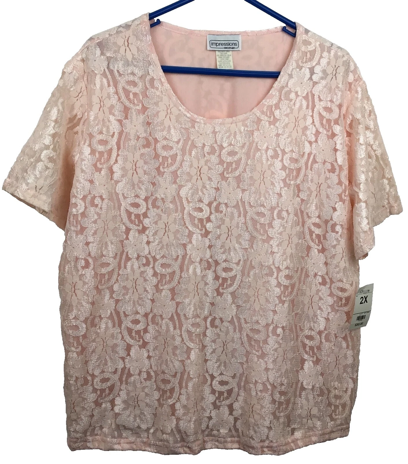 Tops floral Impressions para De mujer