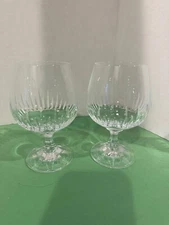  Brandy Glasses   PLAIN STEM     SETS OF TWO MINT