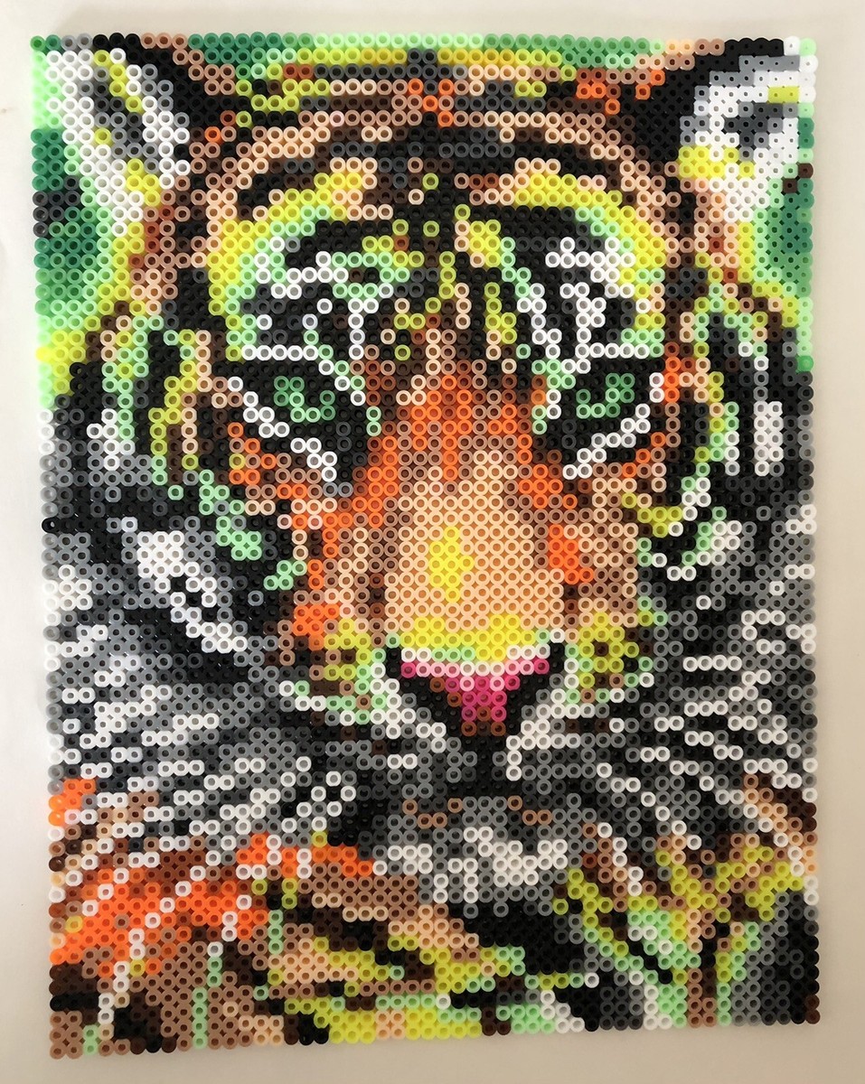 Bengal Tiger Animal Tigers Jungle Cat Cats Perler Bead Art
