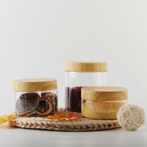 Transparent Plastic Bottle Body With Lid Container I6X0 Containers Kitchen Y3S4 - Picture 5 of 17