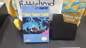 CIB MILON'S SECRET CASTLE NINTENDO NES VIDEO GAME COMPLETE BOX W/ PROTECTOR CASE