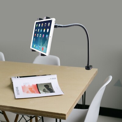 Tablet Holder Universal Flexible Long Arms Lazy Bracket for Office Bathroom