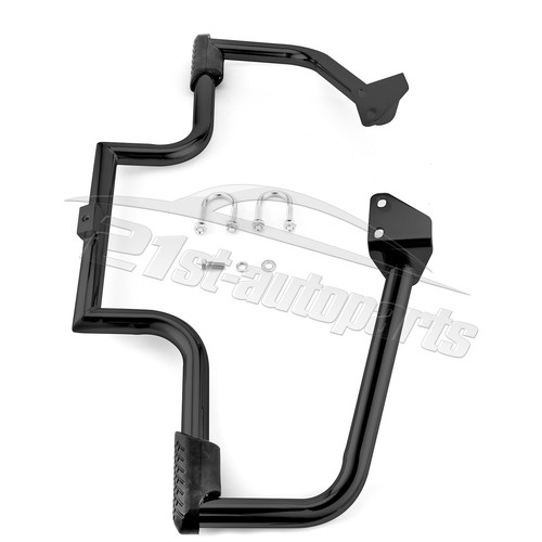 Barra de choque de protectores de motor de carretera negra para Harley Dyna Super Glide FXD FXDC FXDB - Imagen 6 de 9