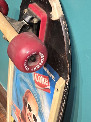 Vintage 1980s Coca-Cola Coke Max Headroom Variflex Skateboard