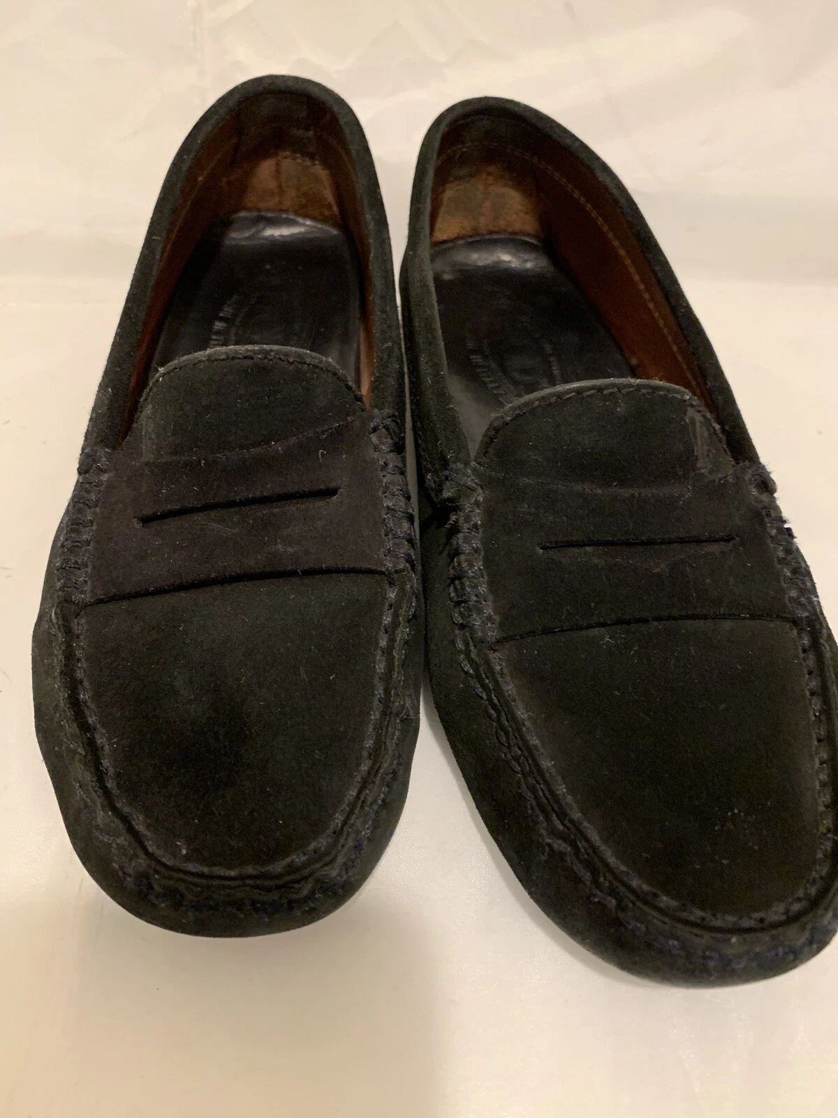 TOD’S MOCASSINI DA GUIDA PENNY IN PELLE SCAMOSCIATA NERA TAGLIA 5