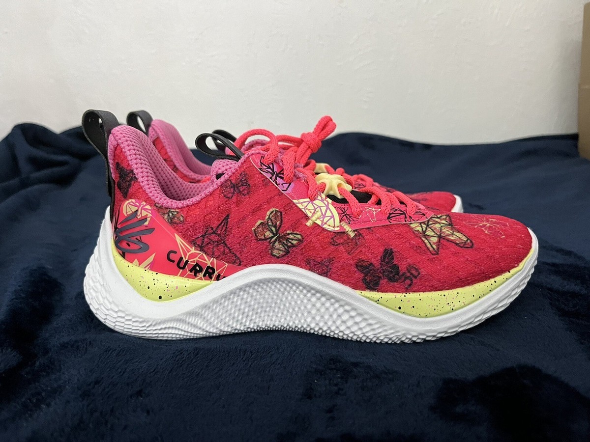 Under Armour Curry Flow 10 Unicorn & Butterfly Basketball Shoes GS  