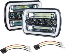 5X7 6X7 Inch Rectangular Led Headlights For Jeep Wrangler Trucks Offroad H6054