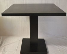 TAVOLO PRANZO GIOVE Q 60x60 LEGNO NERO BAR RISTORANTE HOTEL DISCOTECA CUCINA