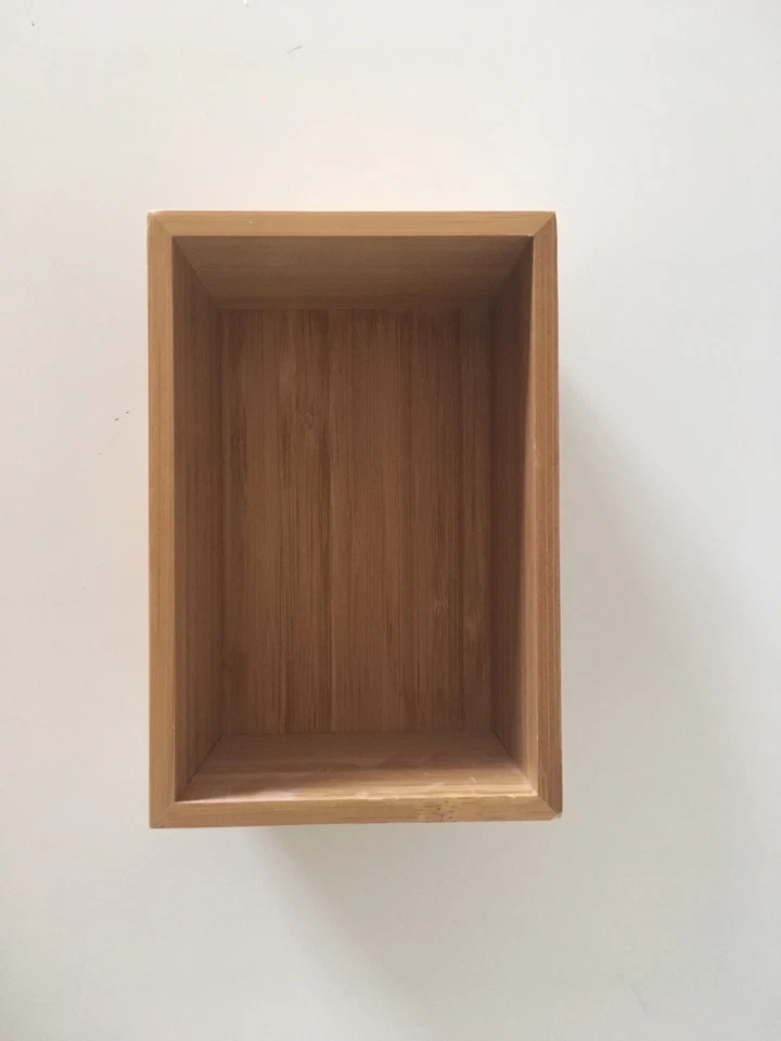 Bamboo Box Lipstick Drawer Cosmetic Organizer Make Up Jewellery Ikea spices - Image 3 of 4