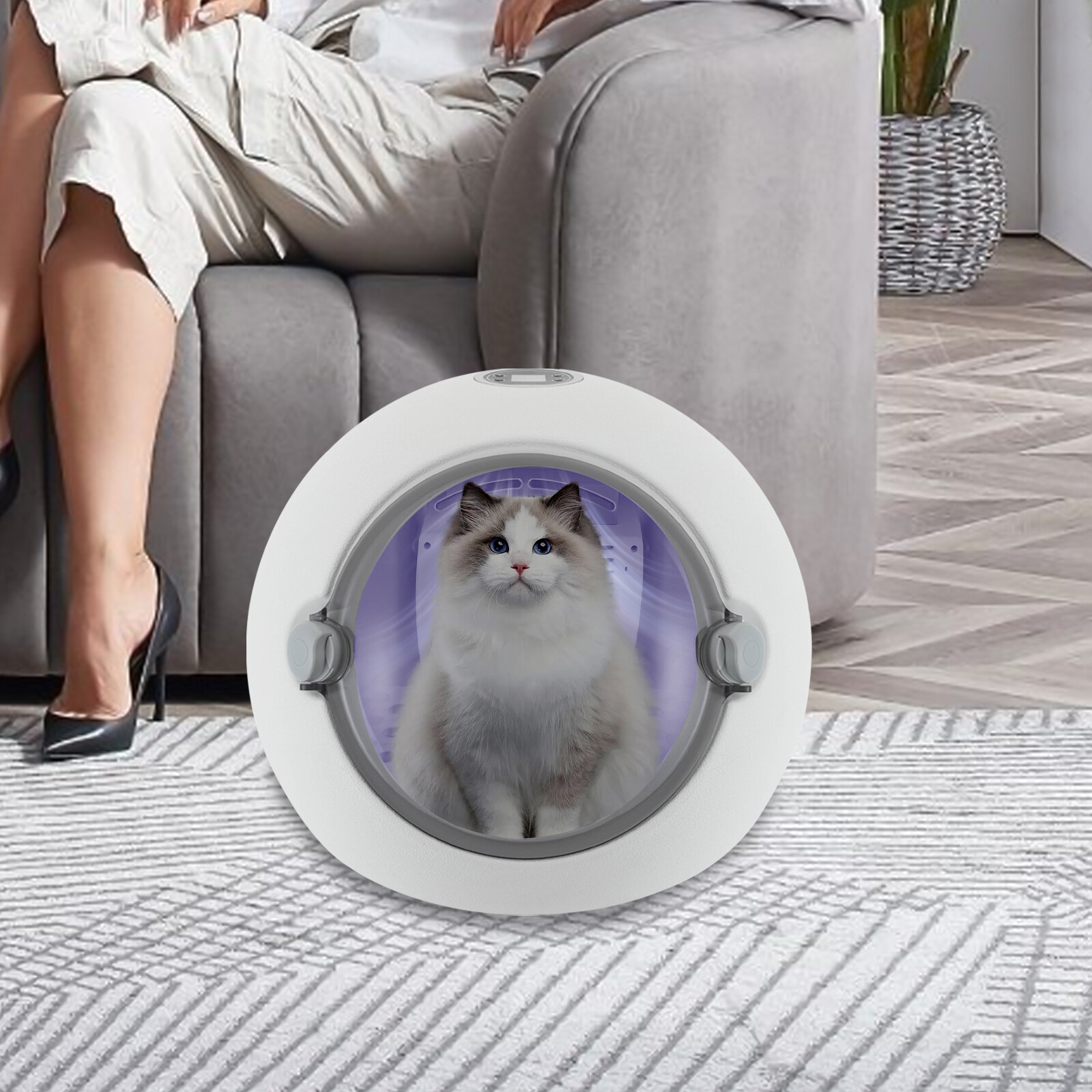 Automatic Cat Hair Drying Box Pet Hair Dryer for Cats and Dogs Grooming Portable