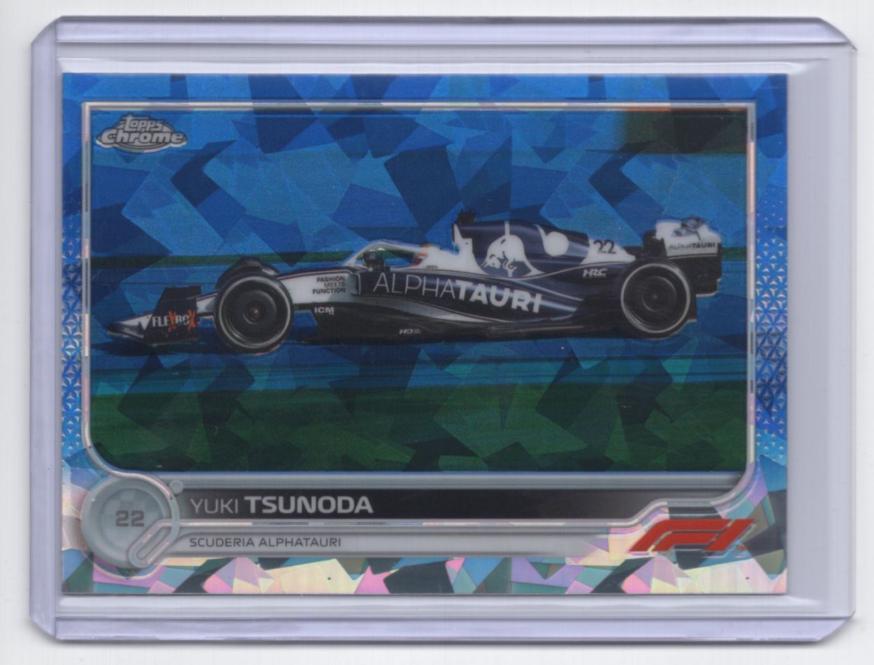 2022 Topps Chrome Formula 1 Sapphire / Yuki Tsunoda Scuderia AlphaTauri #122