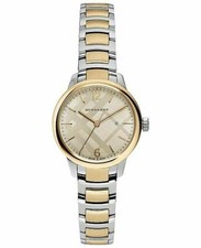 Brand New Burberry BU10118 The Classic 32mm Two Tone Women's Watch