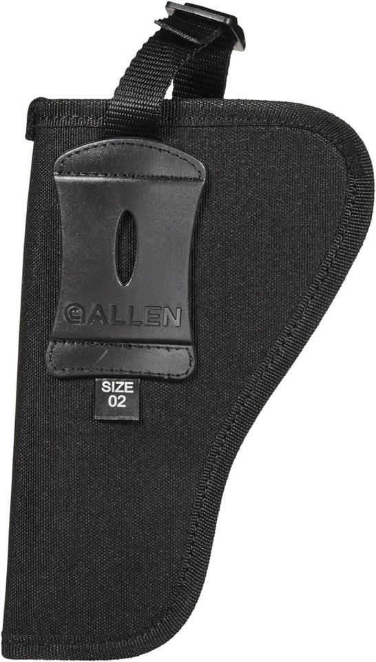 Funda de cinturón de nailon Allen Cortez con protector de mira, mano derecha, negra, 02 - 3-4" Foto 3 de 4