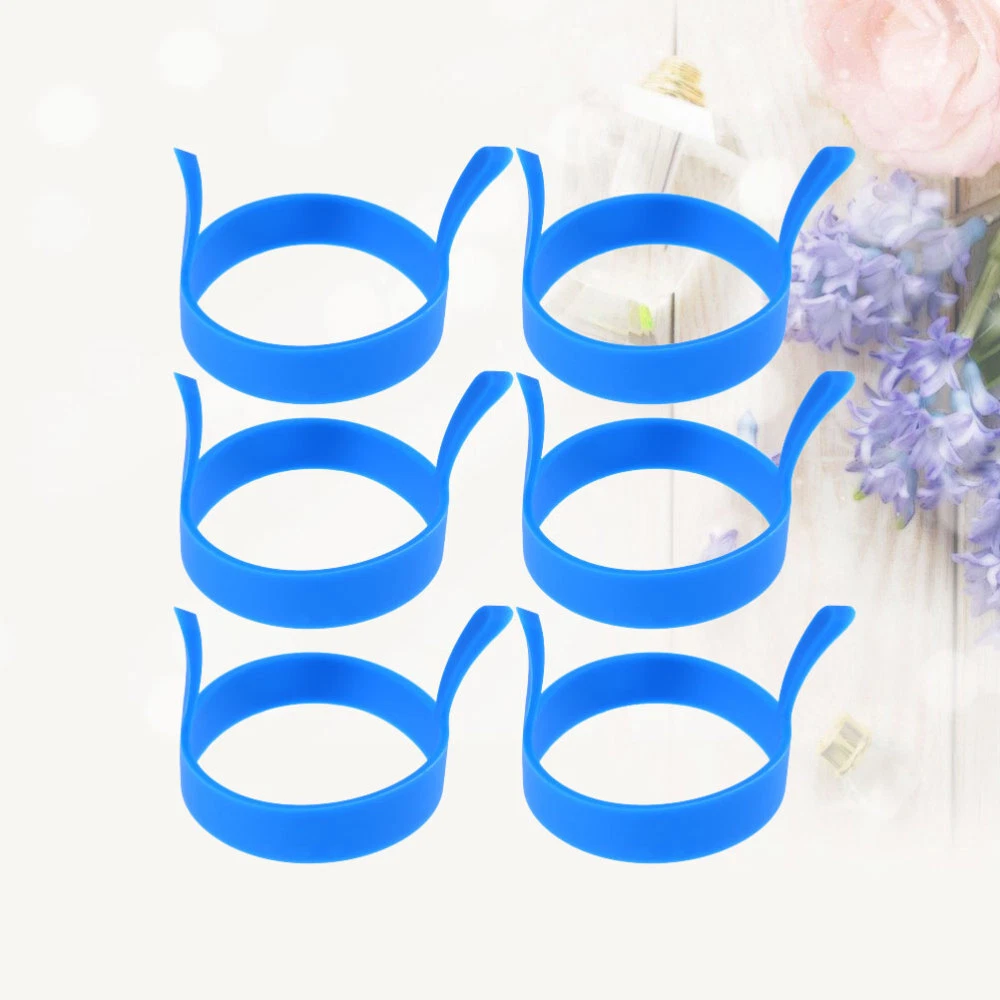 6PCS Silicone Round Egg Cooker Fried Egg Round Egg Rings Egg Shaper for Cooking
