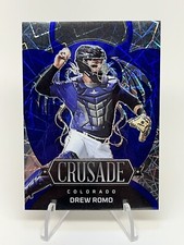 2023 Panini Chronicles Crusade DREW ROMO Blue Velocity Prizm 38/99 