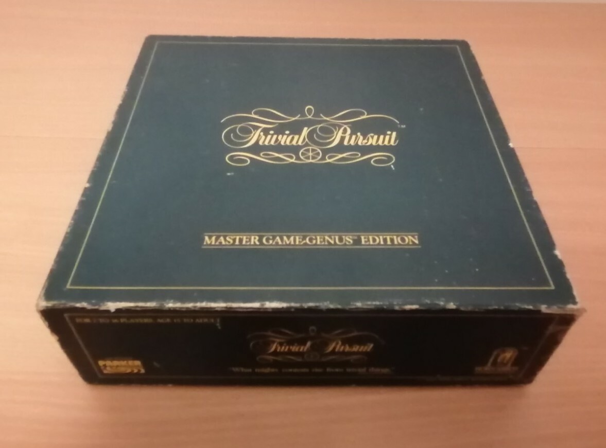 Vintage Original 1980s Trivial Pursuit Master Game - Genius