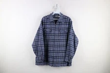 Vtg 90s Streetwear Womens Large Faded Full Zip Flannel Shirt Jacket Jac Shirt