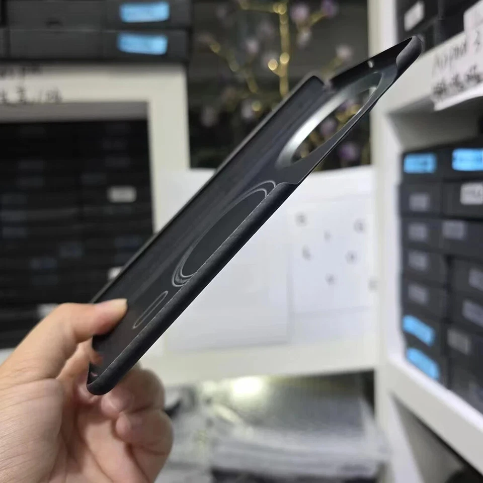 Funda Magsafe de Fibra de Carbono Original para Huawei Mate X5 X3 Mate Delgada Bisagra Cubierta Foto 4 de 4