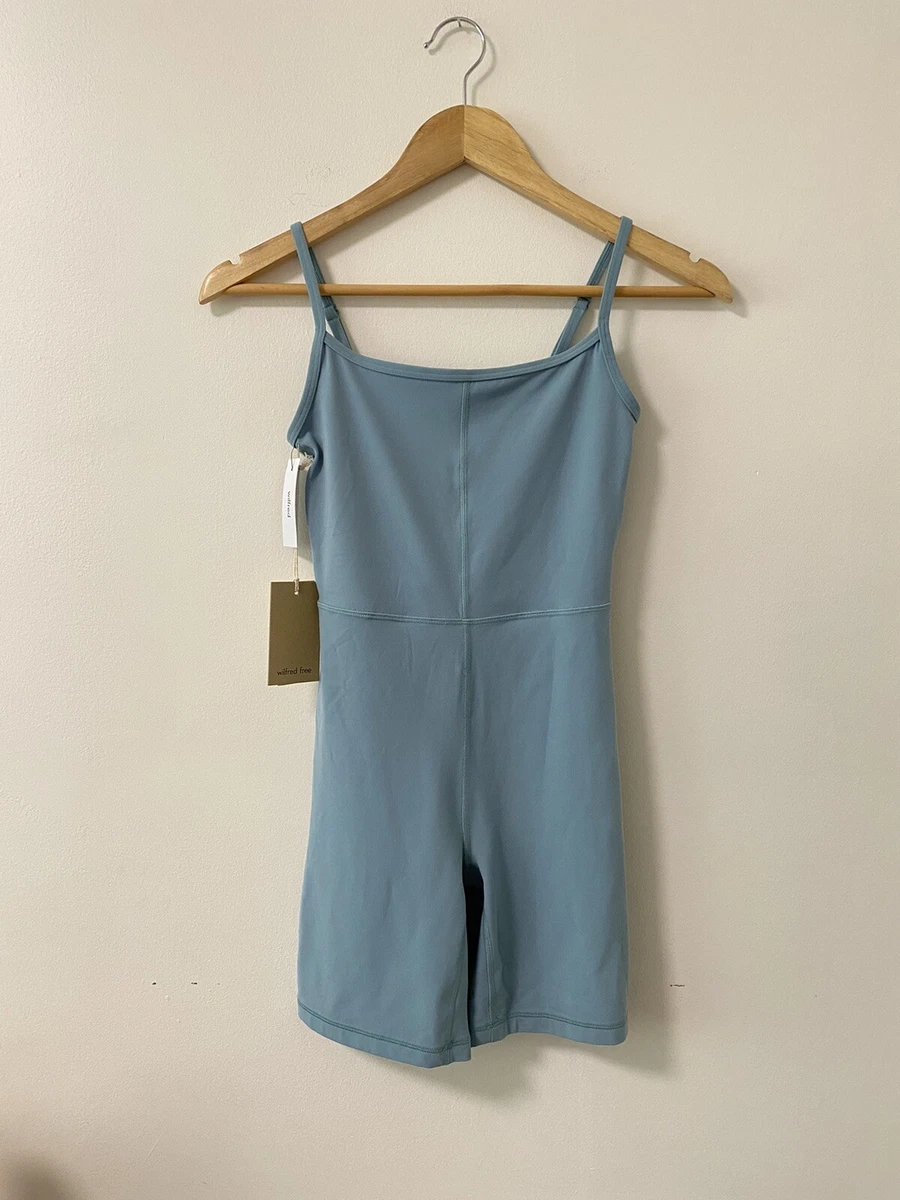 NWT Aritzia Wilfred Free Divinity Romper 7” Size XS Aquastone