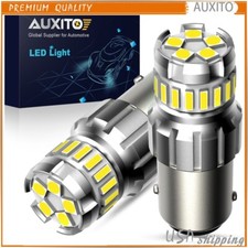 2x Auxito 1156 7506 Led Reverse Backup Light Bulbs White 6500k Canbus Error Free
