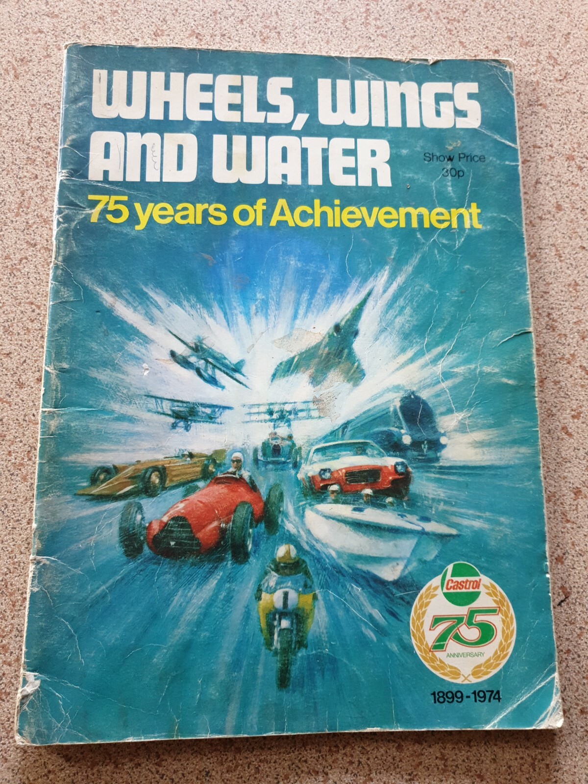 Castrol 75th anniversary wheels,wings and water 18991974 eBay