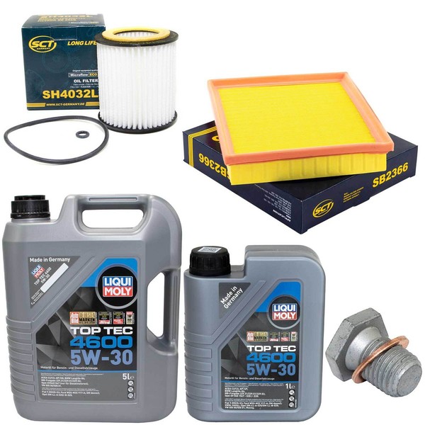 MotoröL Filter Set 5W-30 6 Liter + ÖLablassschraube FüR BMW 4 Cabriolet 428I F33-image