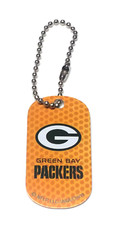 GREEN BAY PACKERS NFL METAL TRAVEL GIFT TAG NEW LICENSED FOOTBALL CHARM