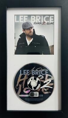 LEE BRICE SIGNED HARD 2 LOVE FRAMED CD DISPLAY AUTOGRAPH BECKETT BAS HOLOGRAM K7