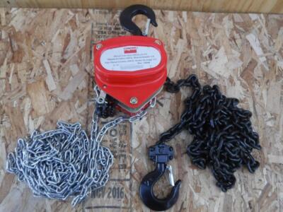 New Dayton 1VW59 4000 Lb Load Capacity 15 Ft Hoist Lift Manual Chain Hoist