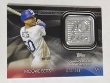 2021 Topps 70th Anniversary Logo Patch Manufactured Relic Series 1, 2, & Update