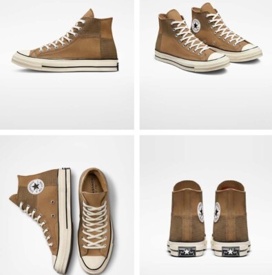 Size 7 - Converse Chuck 70 High Houndstooth Patchwork for sale