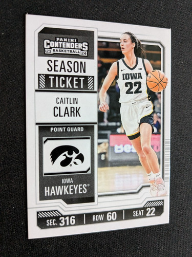 Caitlin Clark [Purple] #CC3 2024 Panini Caitlin Clark Collection College Contenders card