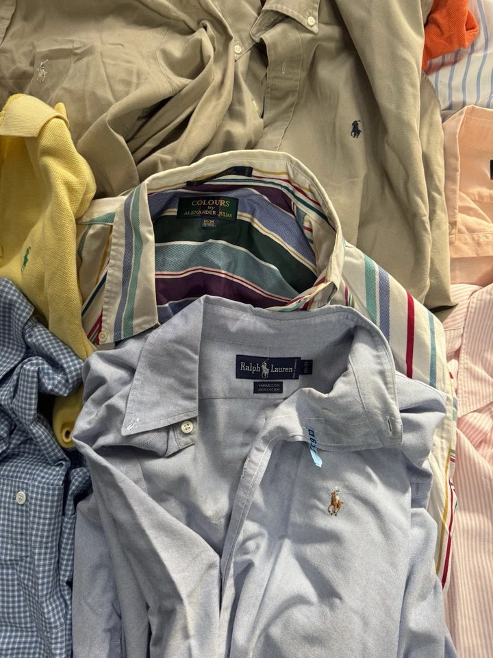 Camisas de vestir Ralph Lauren vintage para hombre, Burberry, Bachrach ¡y más lote! Talla M Foto 3 de 4