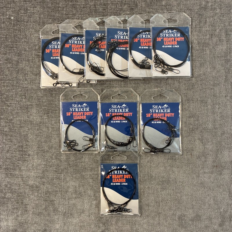 Sea Striker - Bluefish Striper Leader 💥 Lot Of 10 💥 36” 24” 18” - 20 Leaders