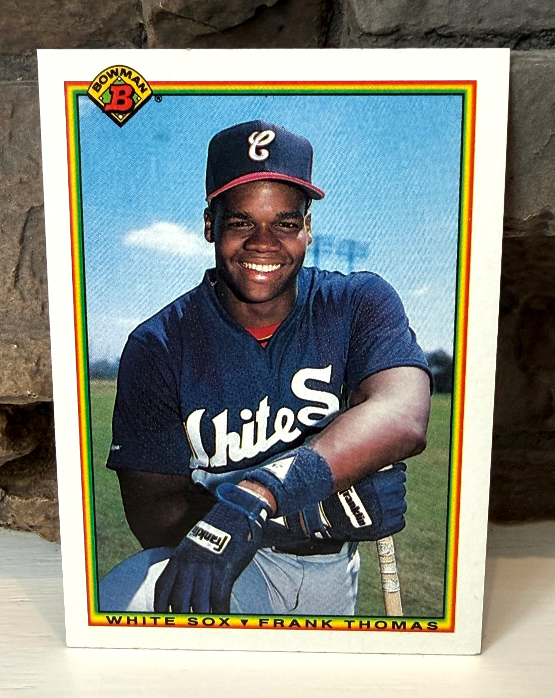 1990 Bowman #320 Frank Thomas RC MLB Baseball Rookie Card Chicago White Sox