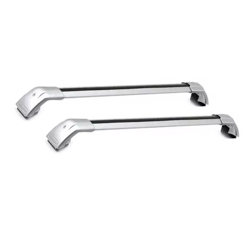 Barra transversal de aluminio de 2 piezas para barras de techo negras bloqueables Jeep Compass 2017-2026 - Imagen 3 de 15