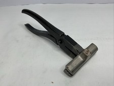 Cast Steel Stretching Pliers 5 Handle 3-1/4 Ridged Grip Canvas Web Leather