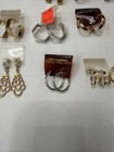 32 Pair Vintage NOS Hoop Earrings Lot Hypoallergenic Gold Silver Tone — photo 5