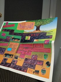 Mapa desplegable RoboCop y Faxanadu - P&oacute;ster insertado promocional Nintendo Power NES