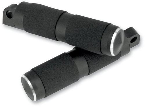 Accutronix Chrome Footpegs Rubber - Male Mount - 5-1/2in. RP111-RC - Picture 1 of 1