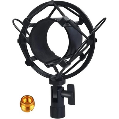 42-47 mm Microphone Shock Mount with Screw Adapter, Adjustable Anti Vibration...